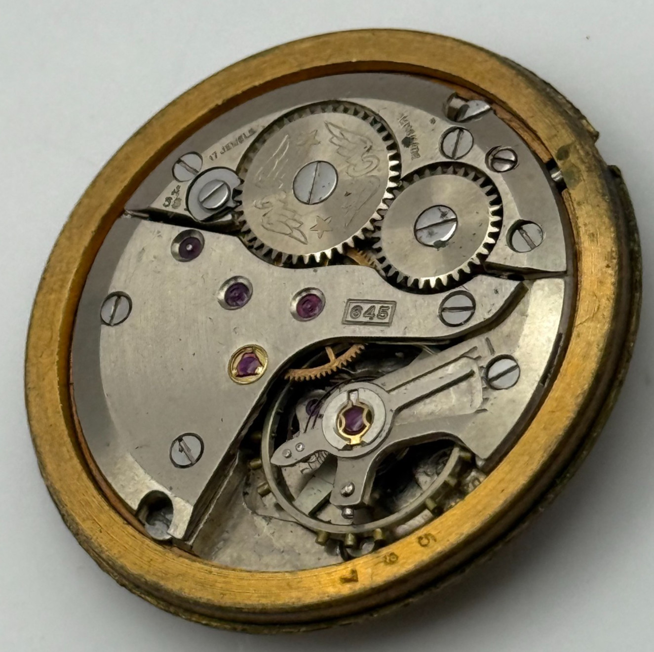 ETA 2370 Watch Movement Rotary Manual Wind Vintage Swiss Parts Repair 31.3mm