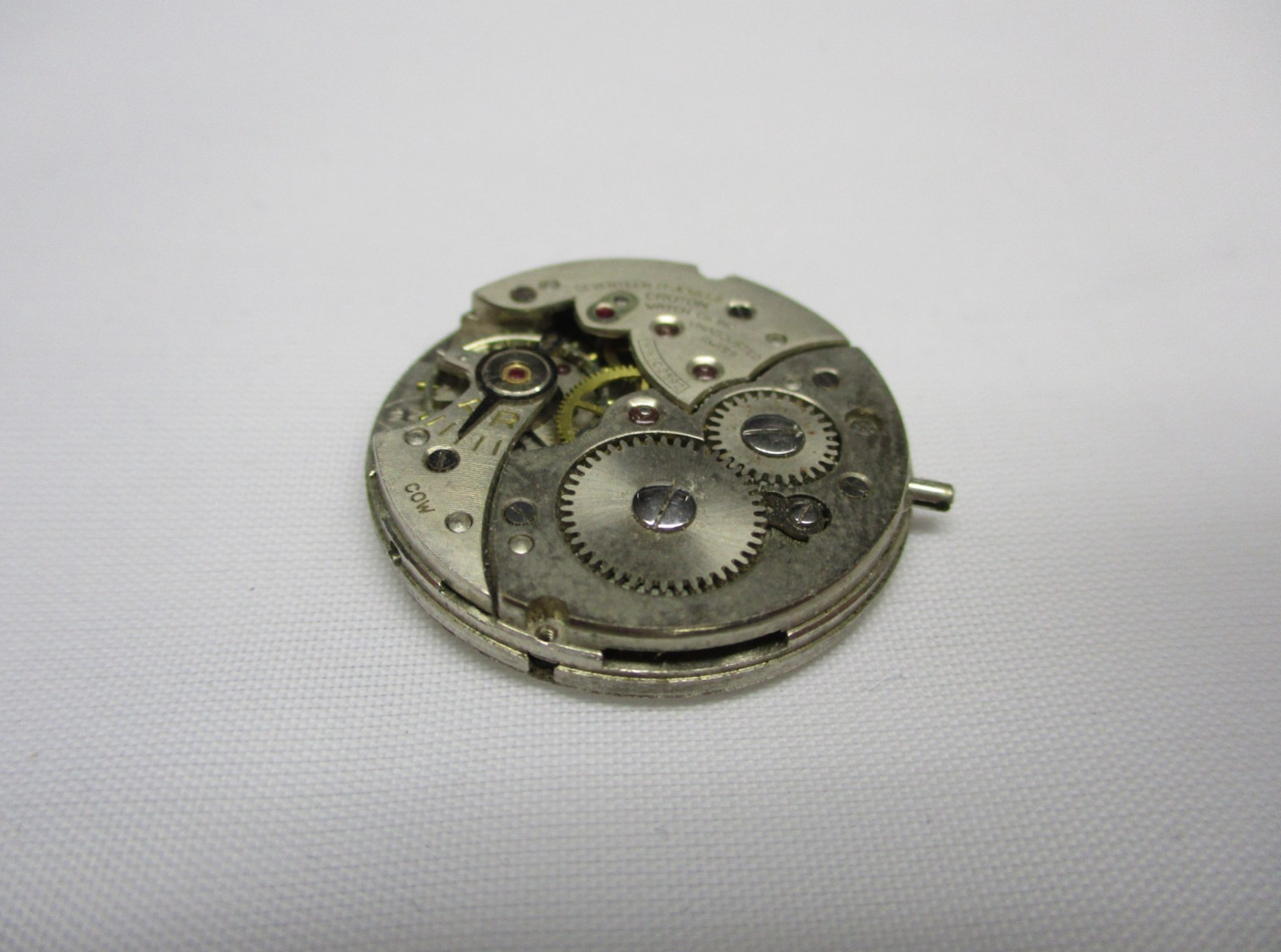 Rare Vintage Croton Watch Co. Nivada N14 Phenix 140 Wristwatch Movement 17 Jewel