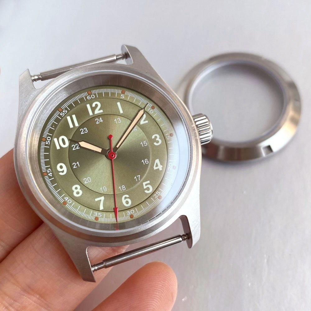 39MM Glass Watch Case Suitable For NH ETA 2824 Miyota 8215 Movement Waterproof