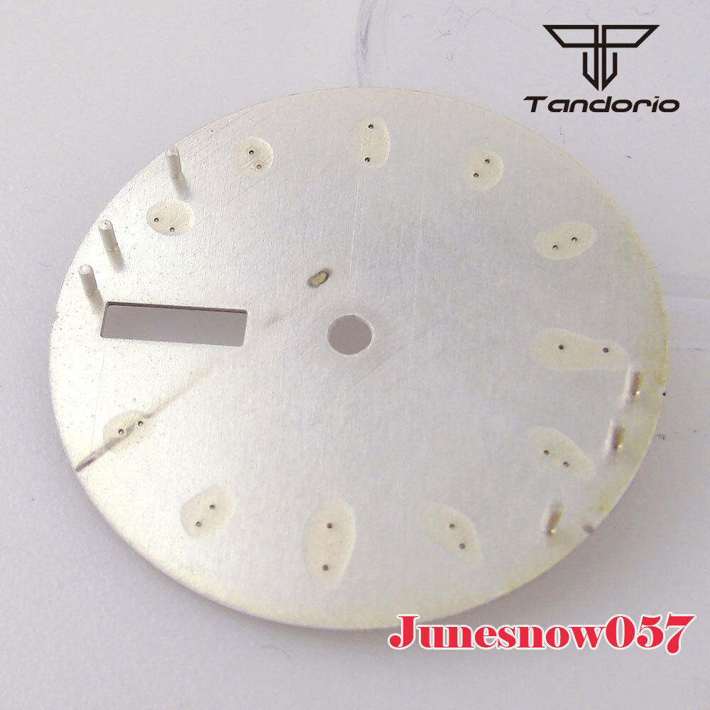 29MM Sterile Vintage Black White Men Watch Dial Accessories Parts Fit NH36 NH36A