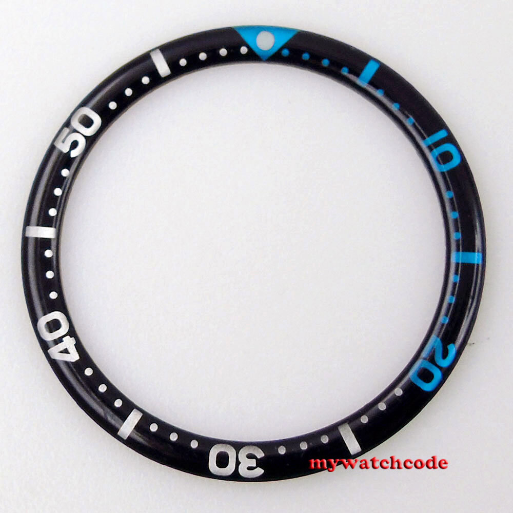 Flat 38MM*31.5MM Silver black blue Round Insert Fit SKX007 SKX009