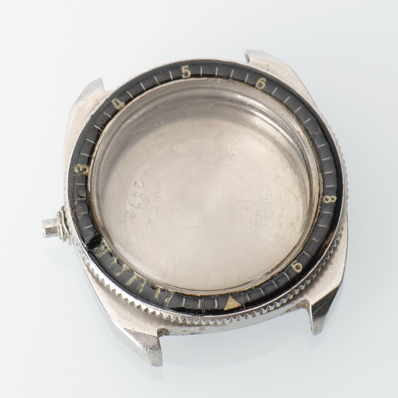 Vintage TECHNOS Sky Diver Watch Case Bezel Watchmakers Parts Repairs Spares