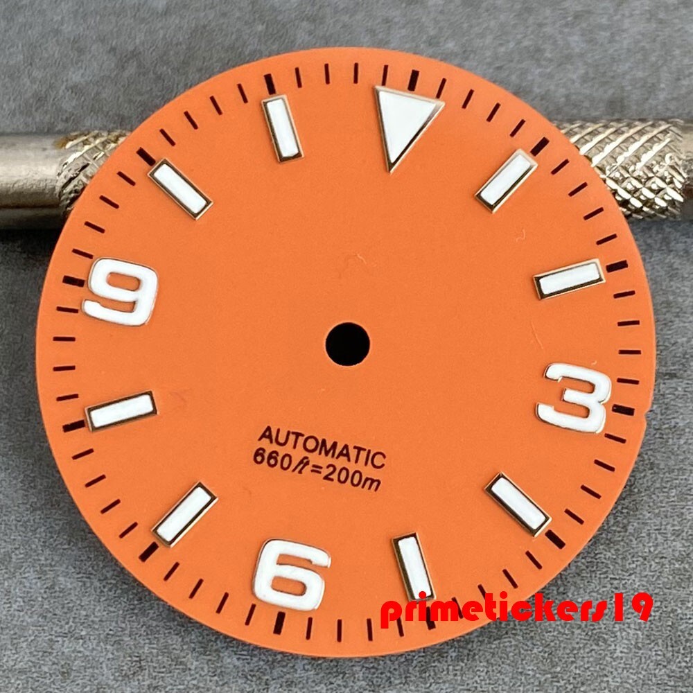 29mm Watch Dial+Hands Set Luminous Fit NH35 Miyota82 ETA2824 PT5000 Multicolored