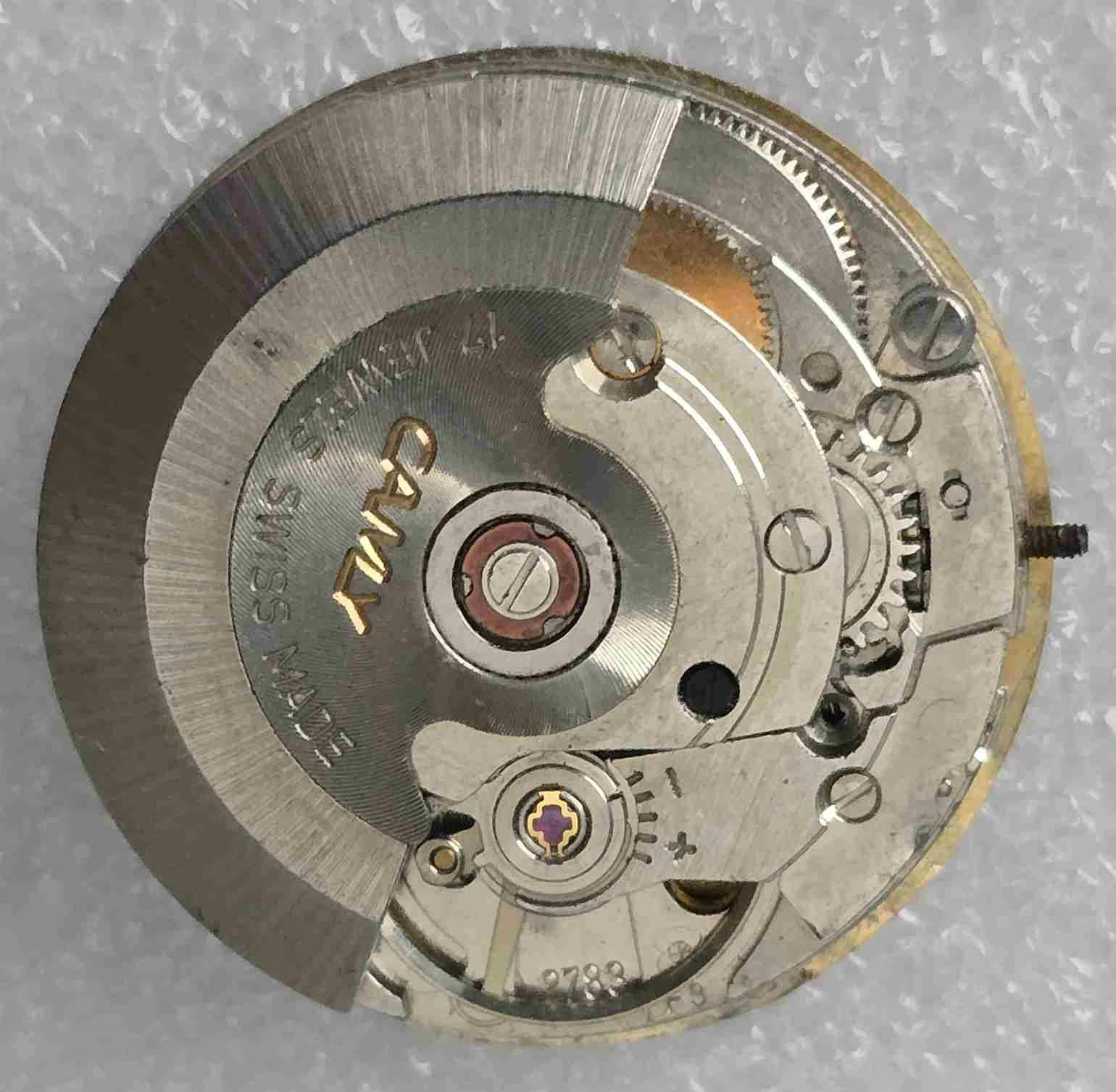Vintage CAMY GENEVE Movement & Dial . Cal: ETA 2783. For Parts
