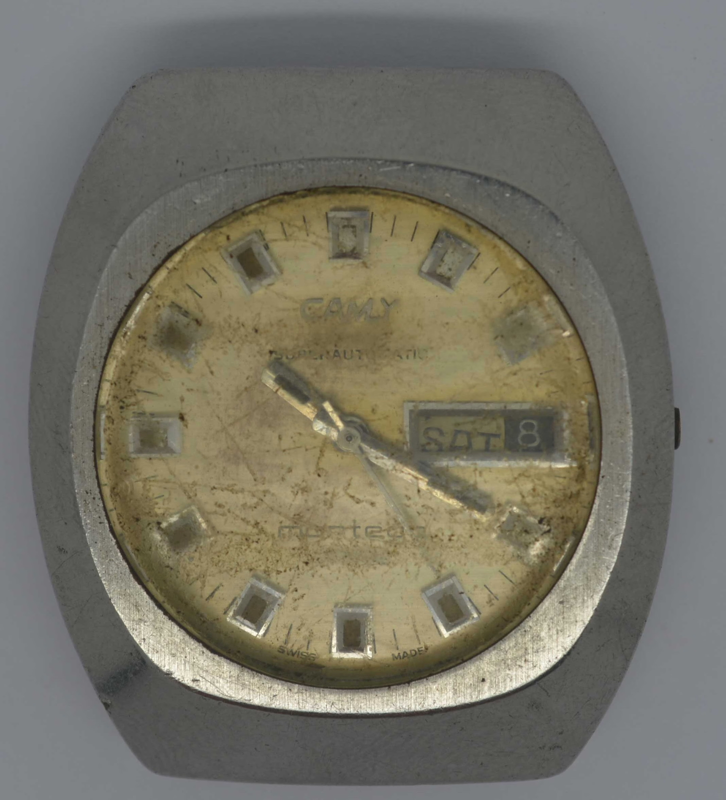 Vintage CAMY Montego Steel Watch. Ref 7643, Cal 2789-Repairs