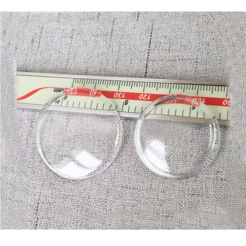 25-34.5mm AR Coated Lid Watch Crystal High Domed Clear Pot Shaped Mineral Glass