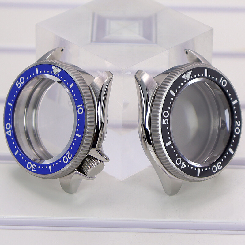 38mm sapphire glass Watch case parts Ceramic bezel For Seiko NH35 NH36 Movement