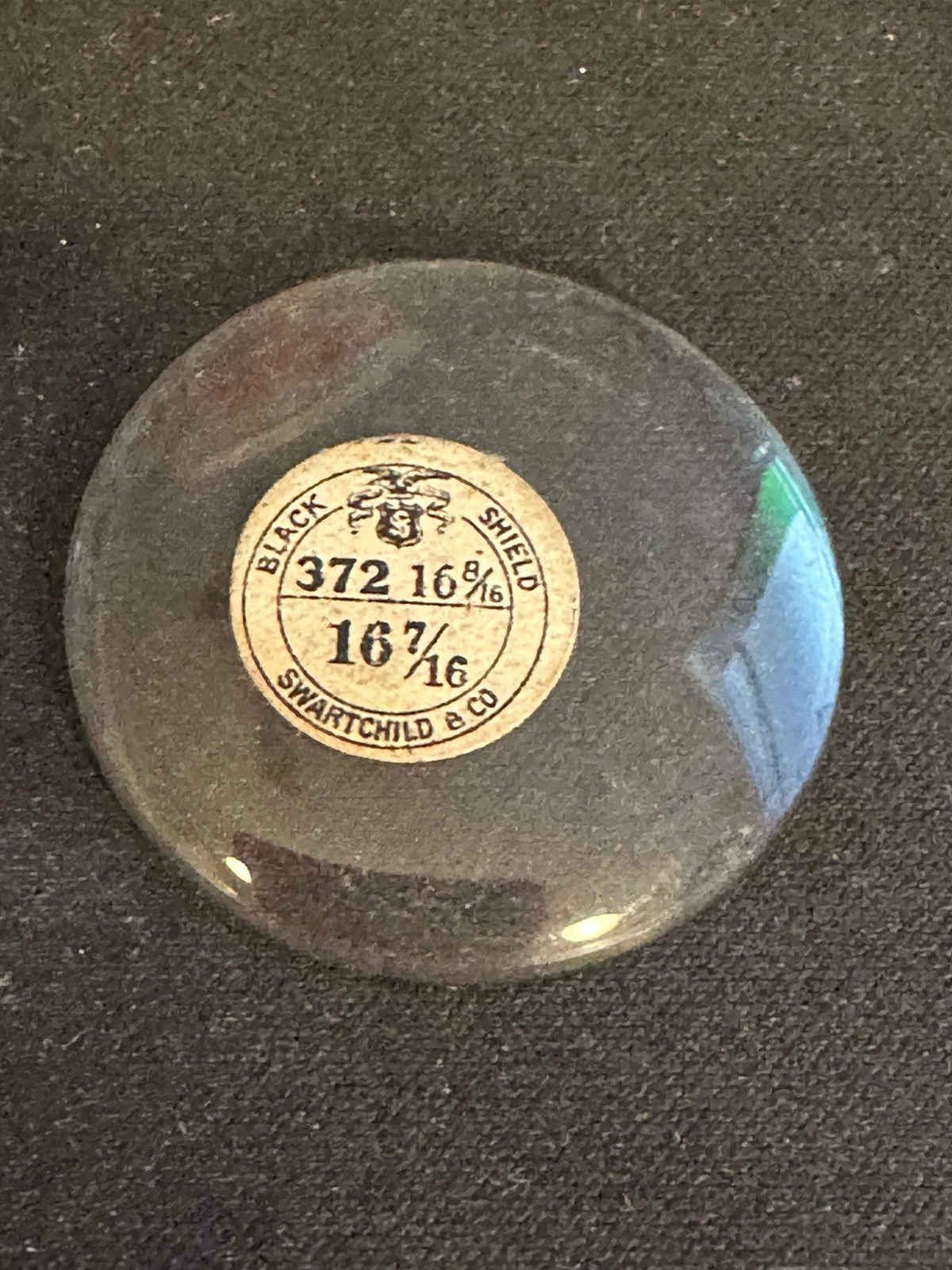 Swartchild Vintage Glass Pocket Watch Crystal 16-8/16 (~37.2mm) – NOS