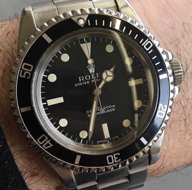 Rolex 5513 / 5512 / 1680 Pearl/Pip (no lume)
