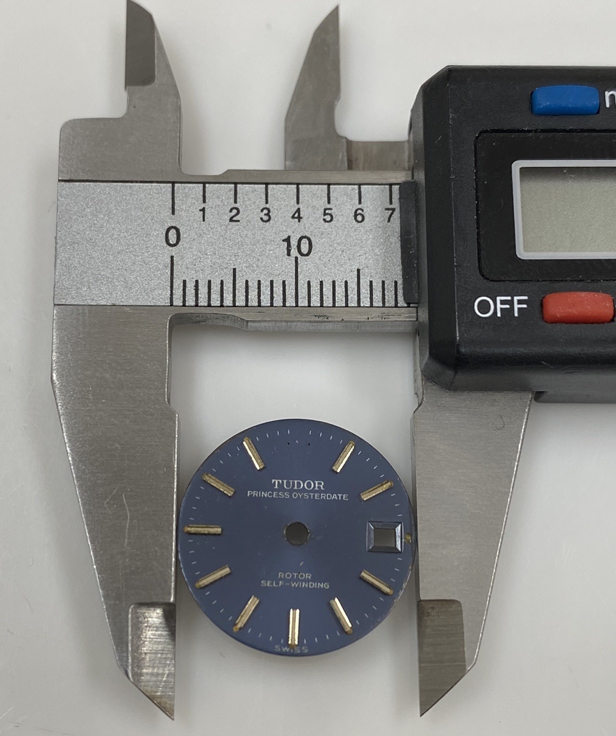 Genuine Tudor Prince Oysterdate Rotor Blue/Silver Cal. ETA 2651/2671 Ladies Dial