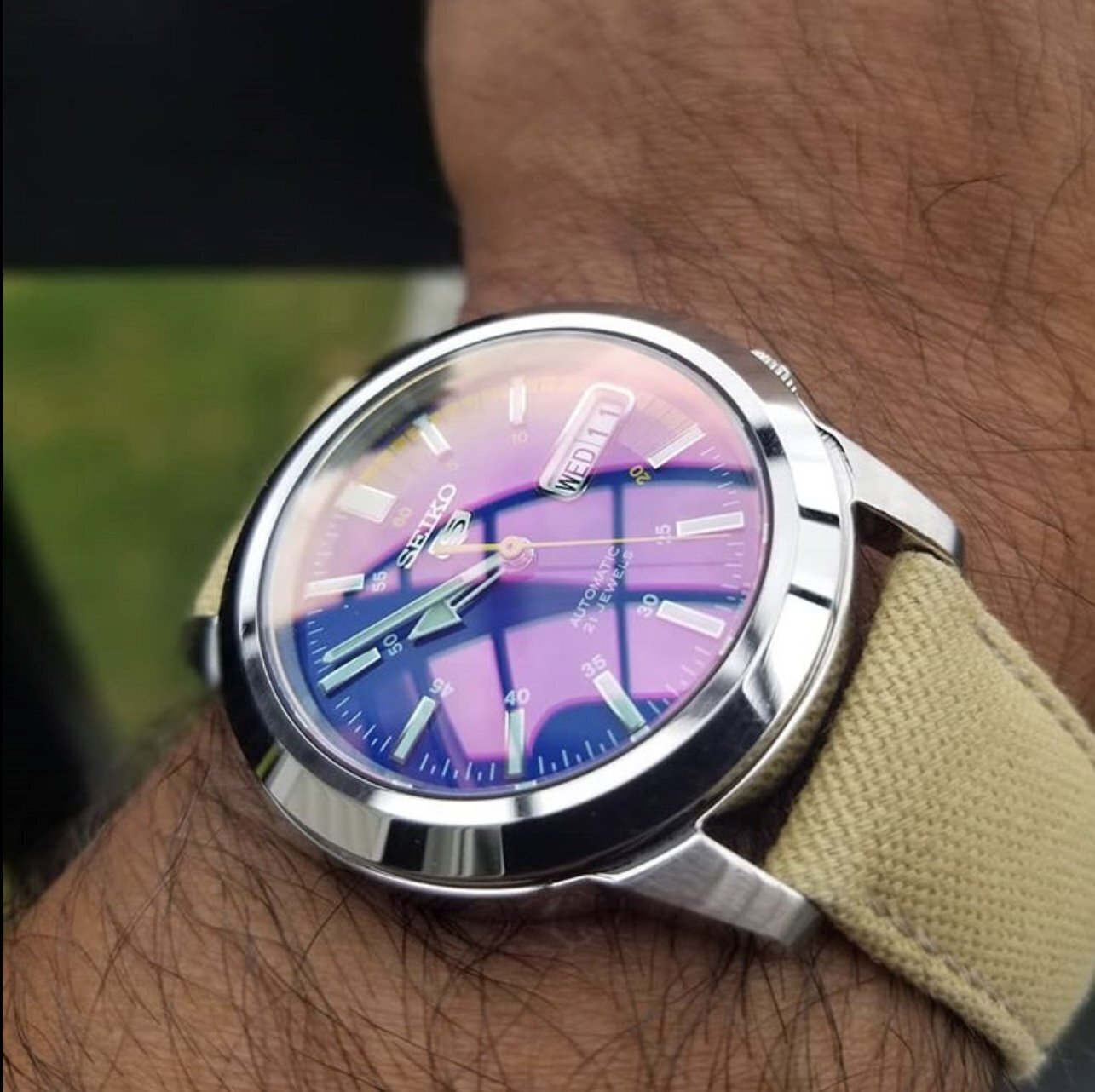 Watch Crystal Only for Seiko 5 SNK Double Dome Sapphire Crystal – 30mm – CT063
