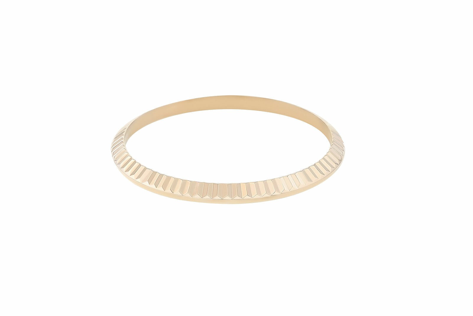 MENS ROSE GOLD FLUTED BEZEL FOR ROLEX DATEJUST, PRESIDENT DAY DATE 36MM 118135