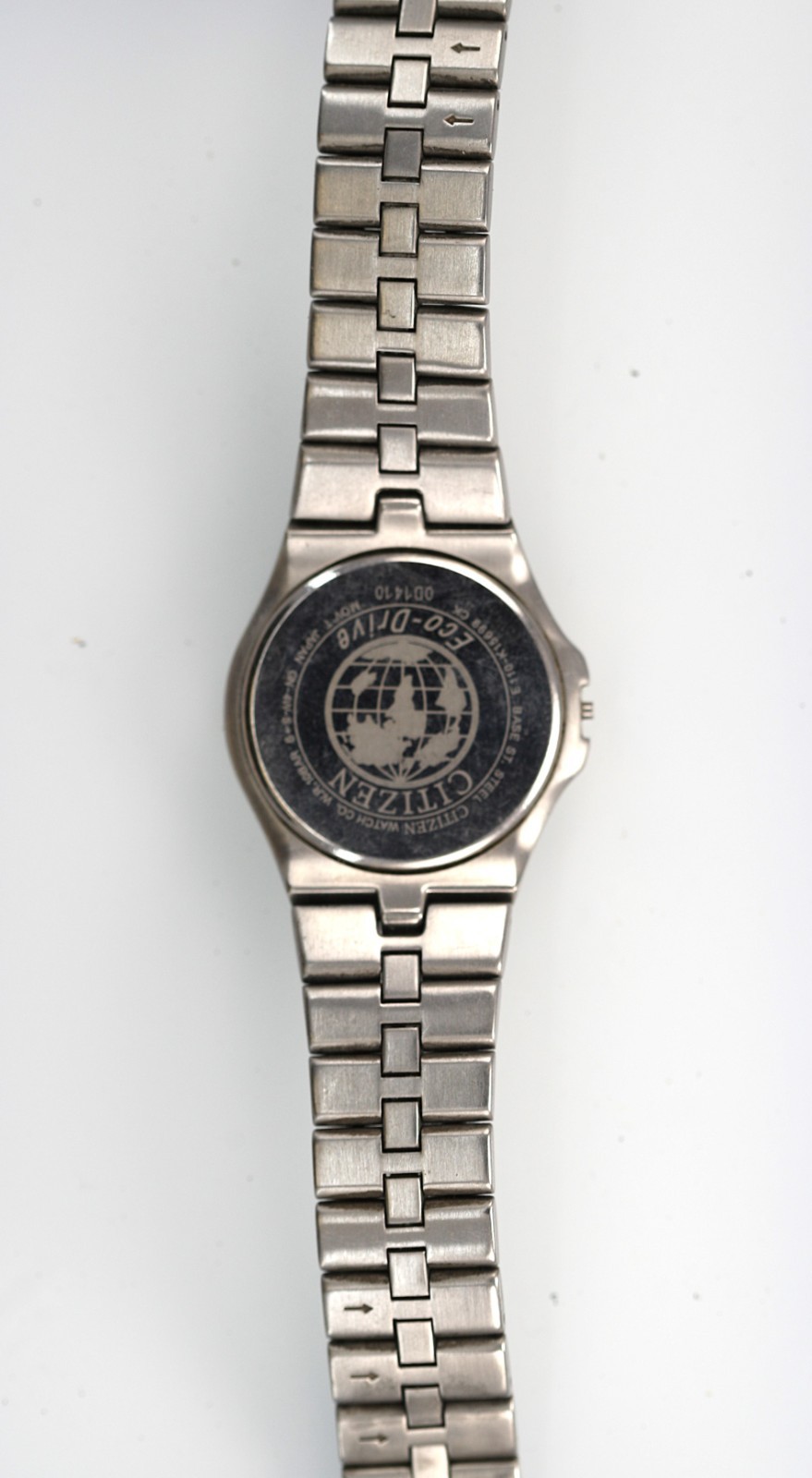 Citizen Eco Drive Watch Men Silver Gold Stainless Steel WR Solar NON-WORKING