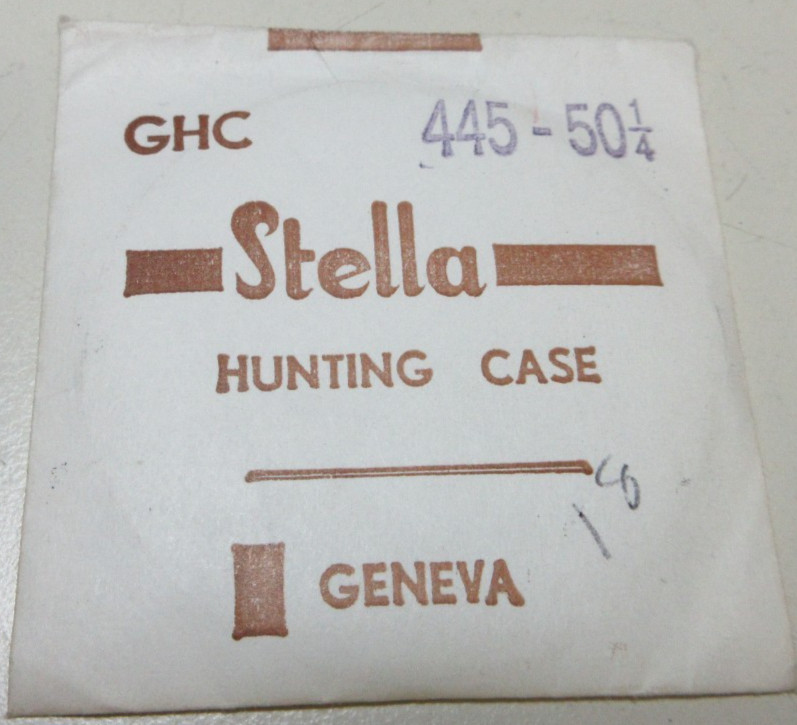 STELLA ROUND WATCH CRYSTAL GHC 445 – 50 1/4 HUNTING CASE REPLACEMENT PART #378