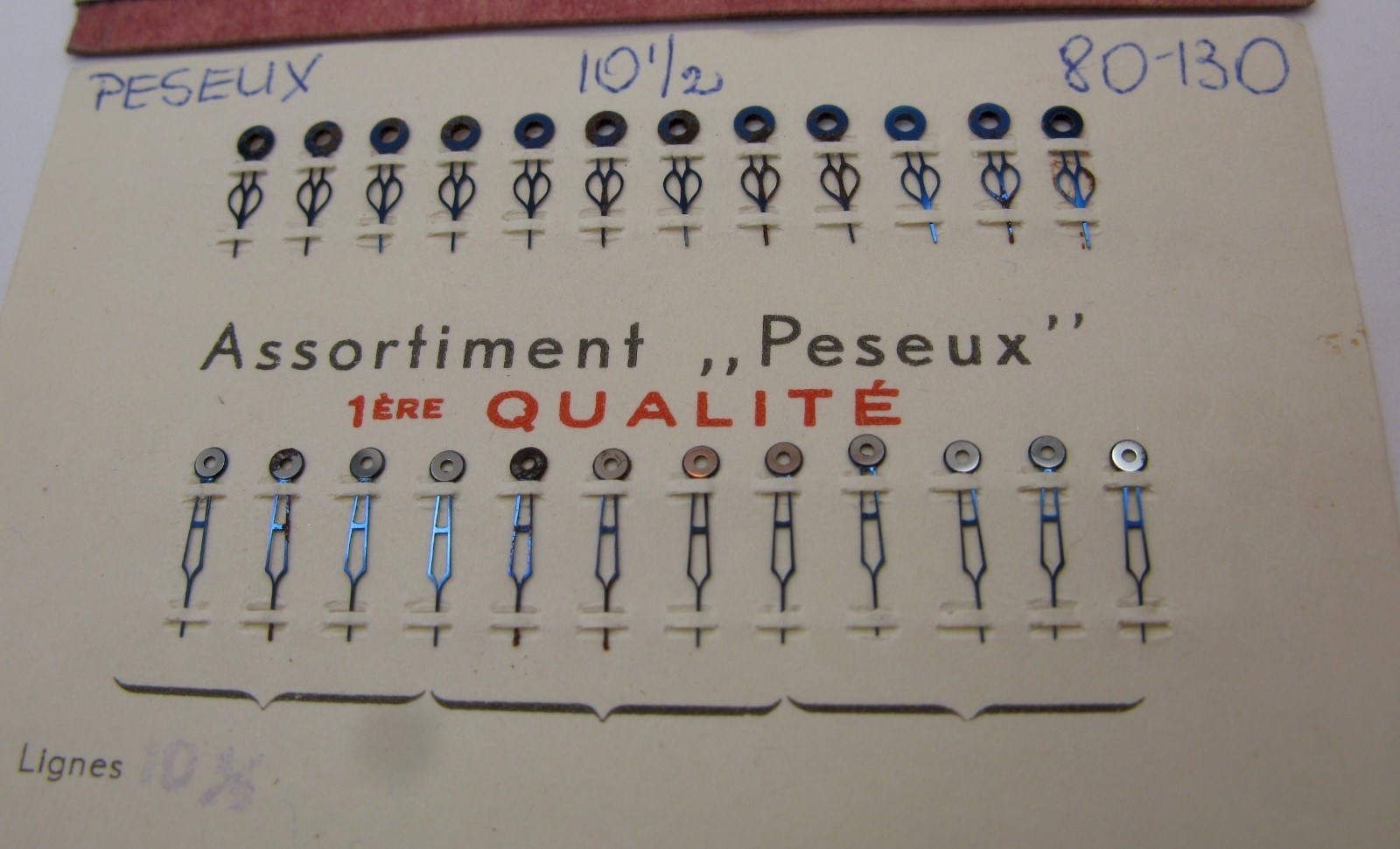 Vintage fancy watch hand… model without lum – paint … fit Peseux 10 1/2 L.