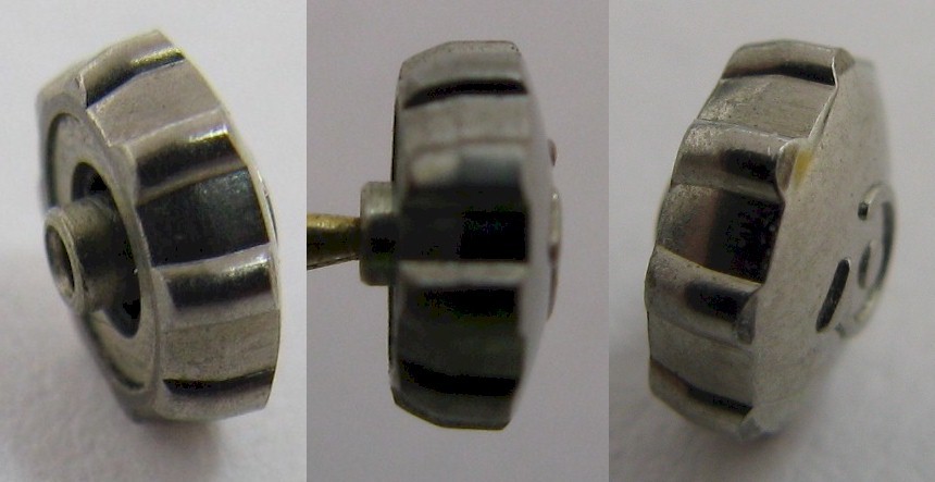 NEW Cyma Genuine crown in stainless steel, 8 prongs diameter 4.7 mm, tap 10