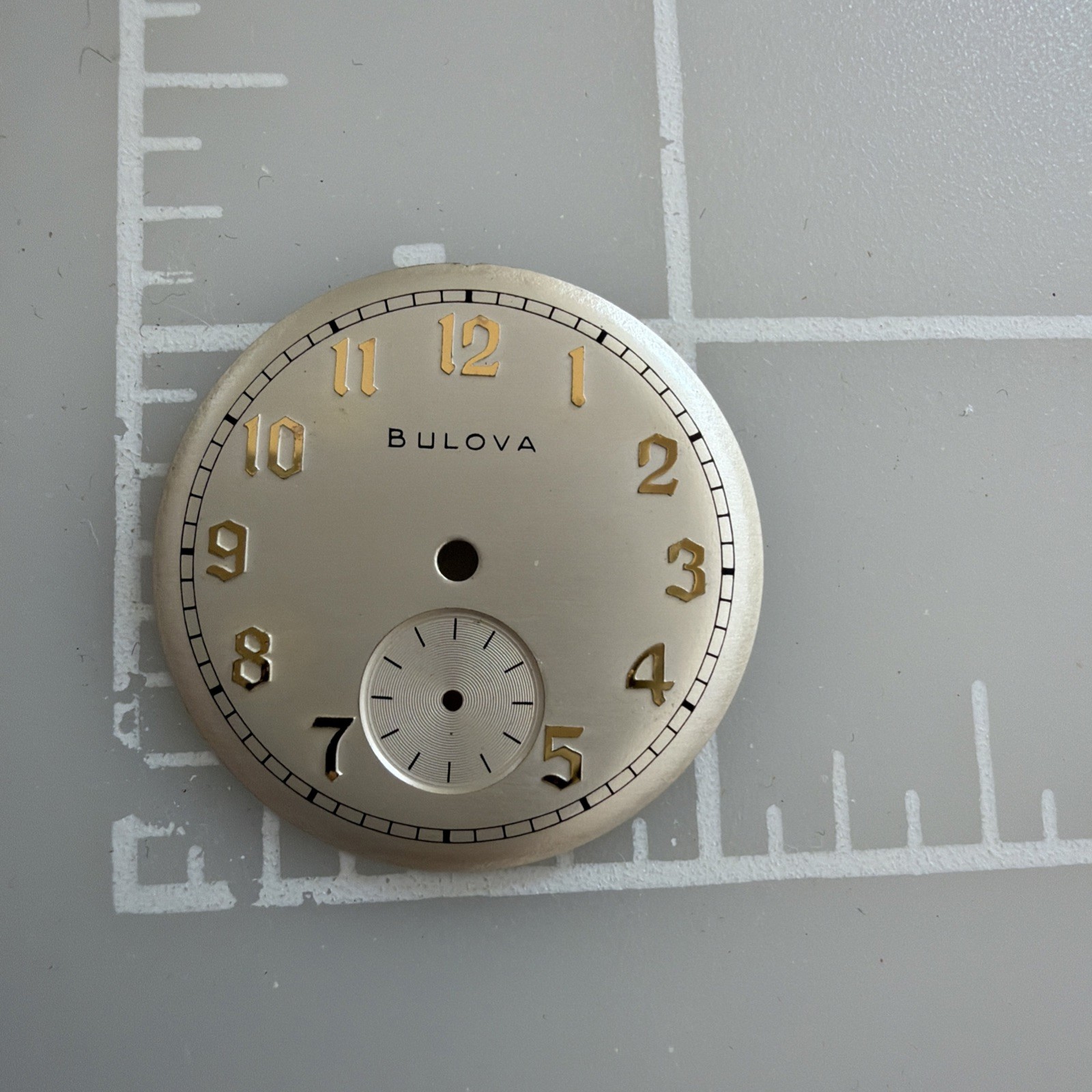 Vintage Bulova Watch Face Plate Only New Other Round