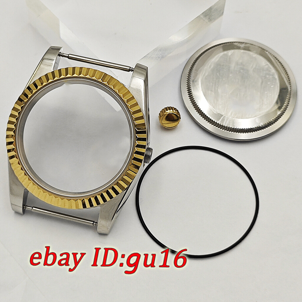 36mm 39mm watch case gold silver fit NH35 NH36 Miyota 8215 ETA 2824/2836 DG2813