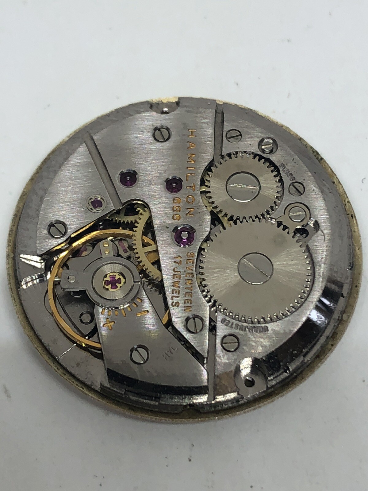 Hamilton 686 17j Watch Movement *Needs Service*