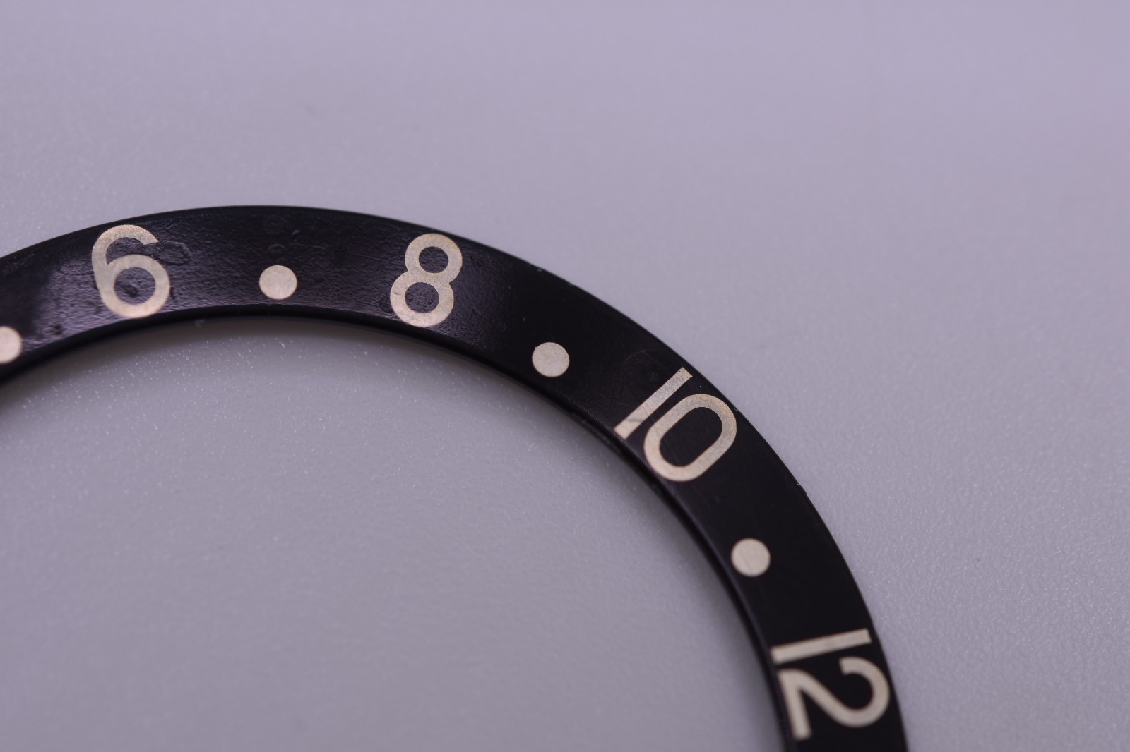 Vintage Rolex GMT Master Black Bezel Insert Faded “All Black” 16750 1675