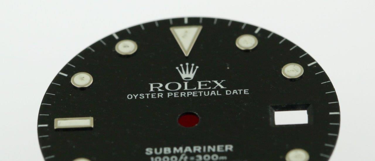 Vintage Men’s Rolex Submariner Date 40mm Black Gilt Dial 16800 16610 S/S #D43