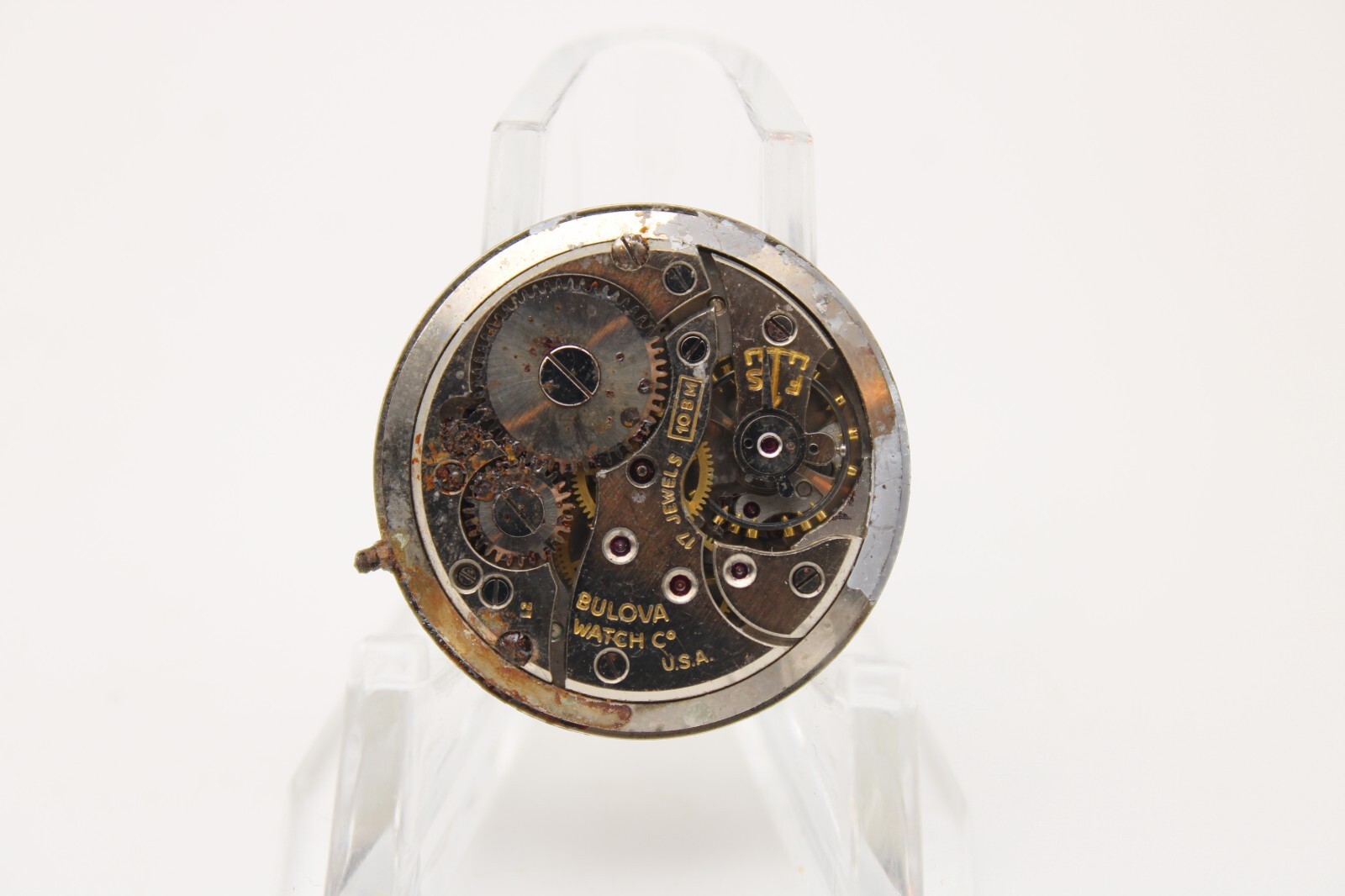 BULOVA WATCH MOVEMENT 10BM USA 17j 26.8mm (QF)