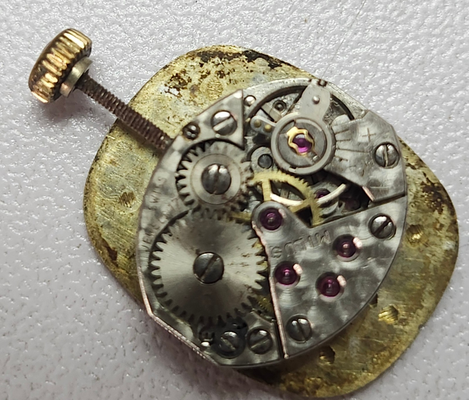 Milus Swiss Ladies Watch Movement – 17 Jewels – M5.2927 – For Parts/Repair