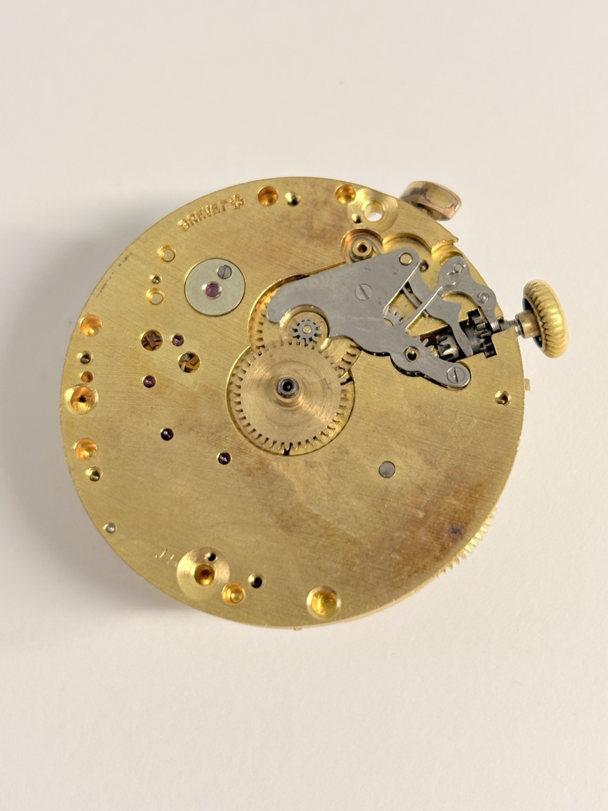 Landeron Cal 15 Monopusher Chronograph Watch Movement Part 2 3 16 Dial Hands Sub