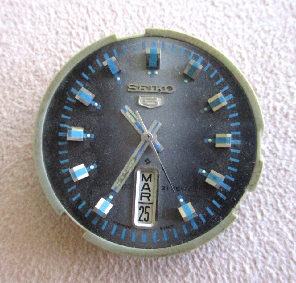Seiko 5 Sport 6319A Automatic Watch Movement with 504LR Dial
