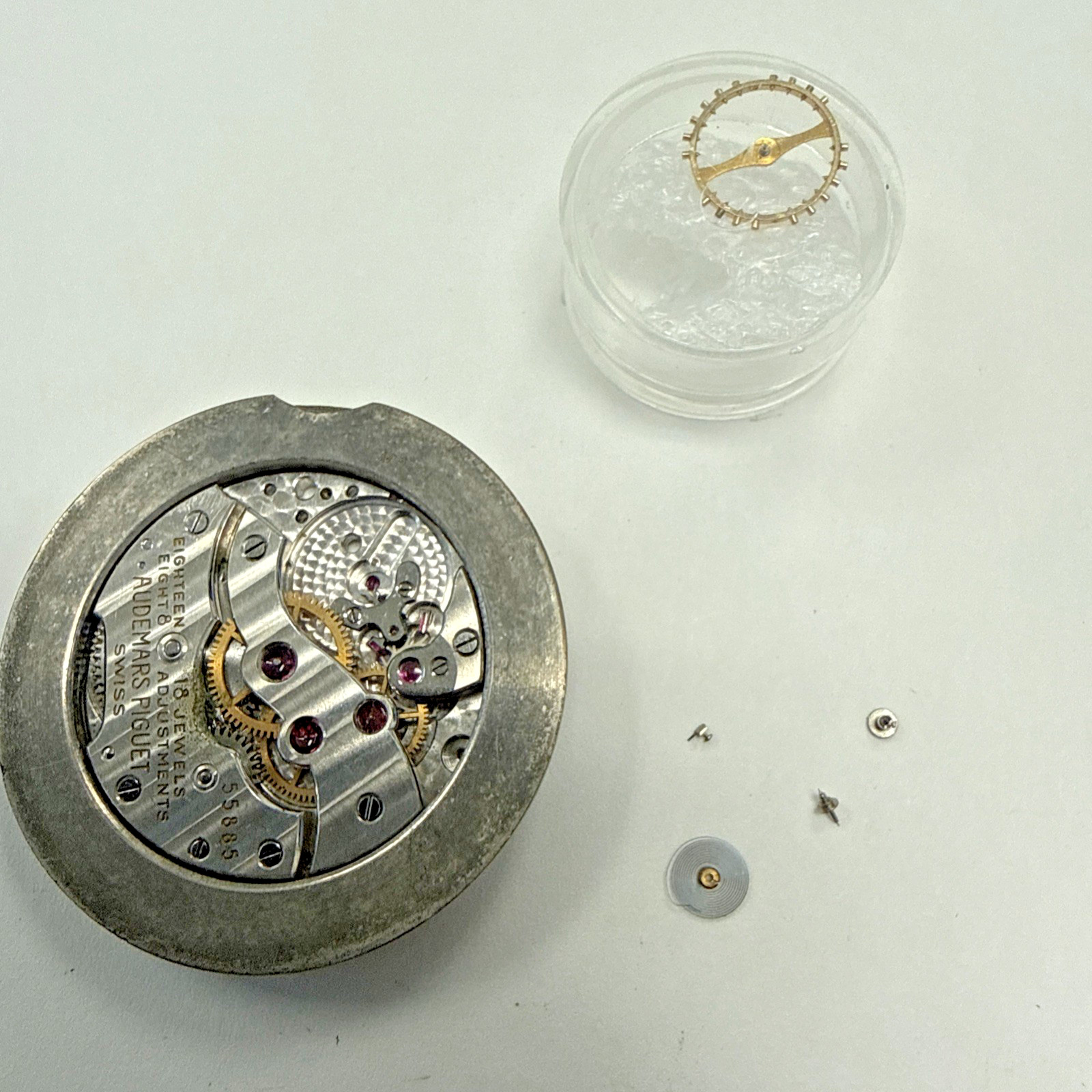 Audemars Piguet 18j Movement And Movement Ring.
