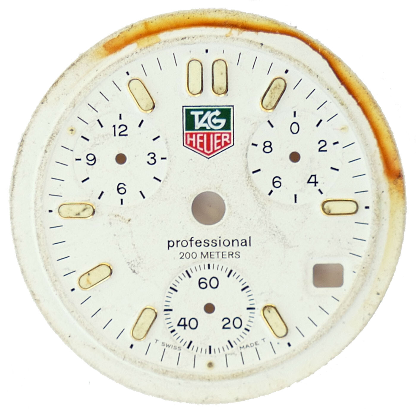 TAG HEUER PROFESSIONAL 200 METERS WHITE DIAL