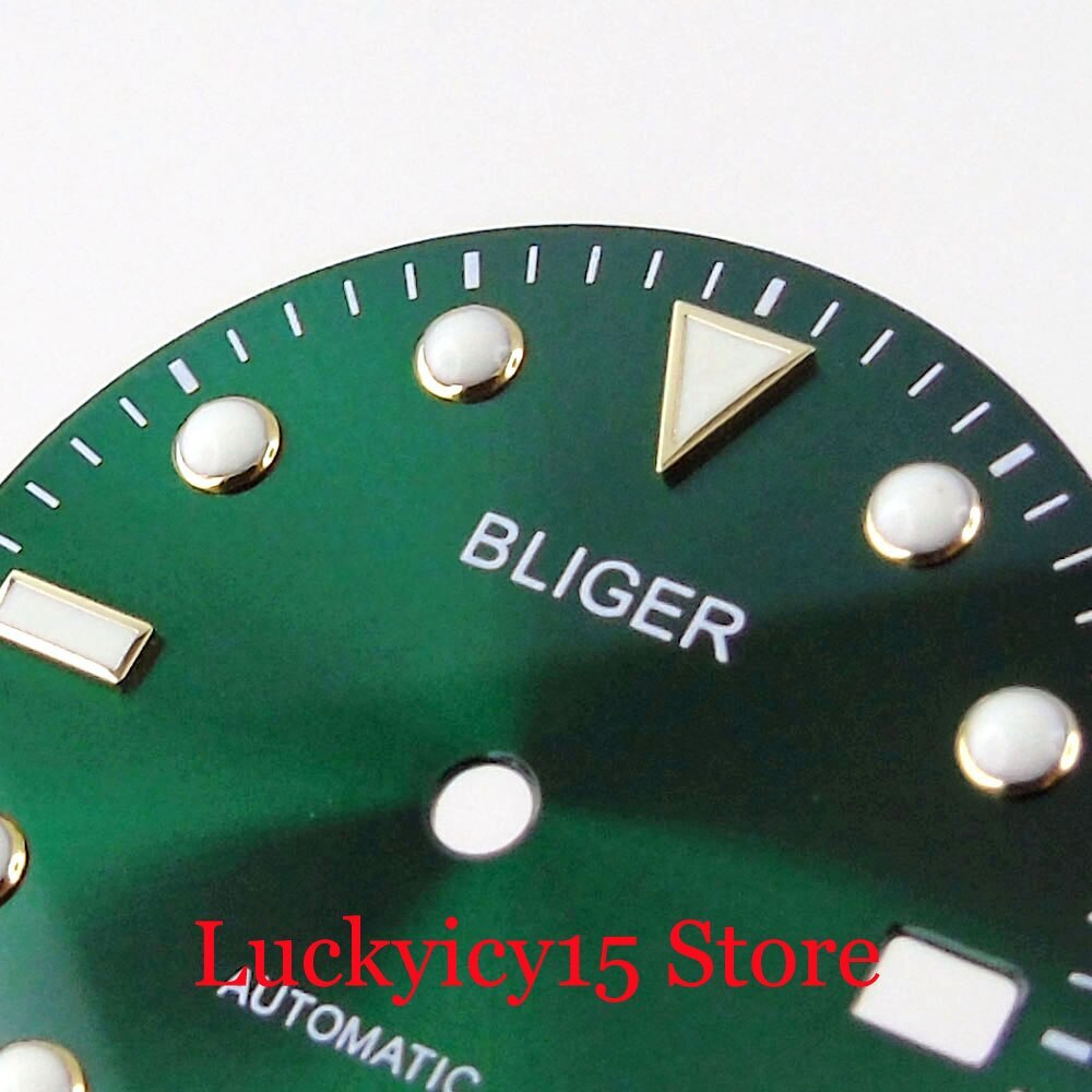 Sterile 28.5mm Green Watch Dial Gold Marks fit ETA 2824 2836 PT5000 MIYOTA