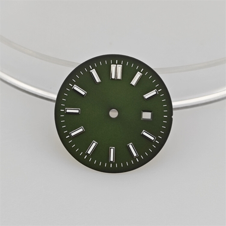 NH05 Dial 31mm Women’s Watch Accessories Green Luminous for NH05/NH06 Movement
