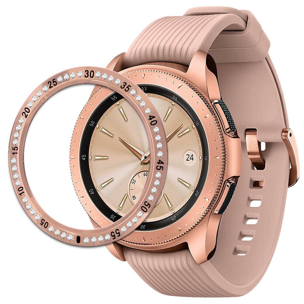 fits Samsung Galaxy Watch 42mm R815U Bezel Ring Diamond Styling Frame Case Cover