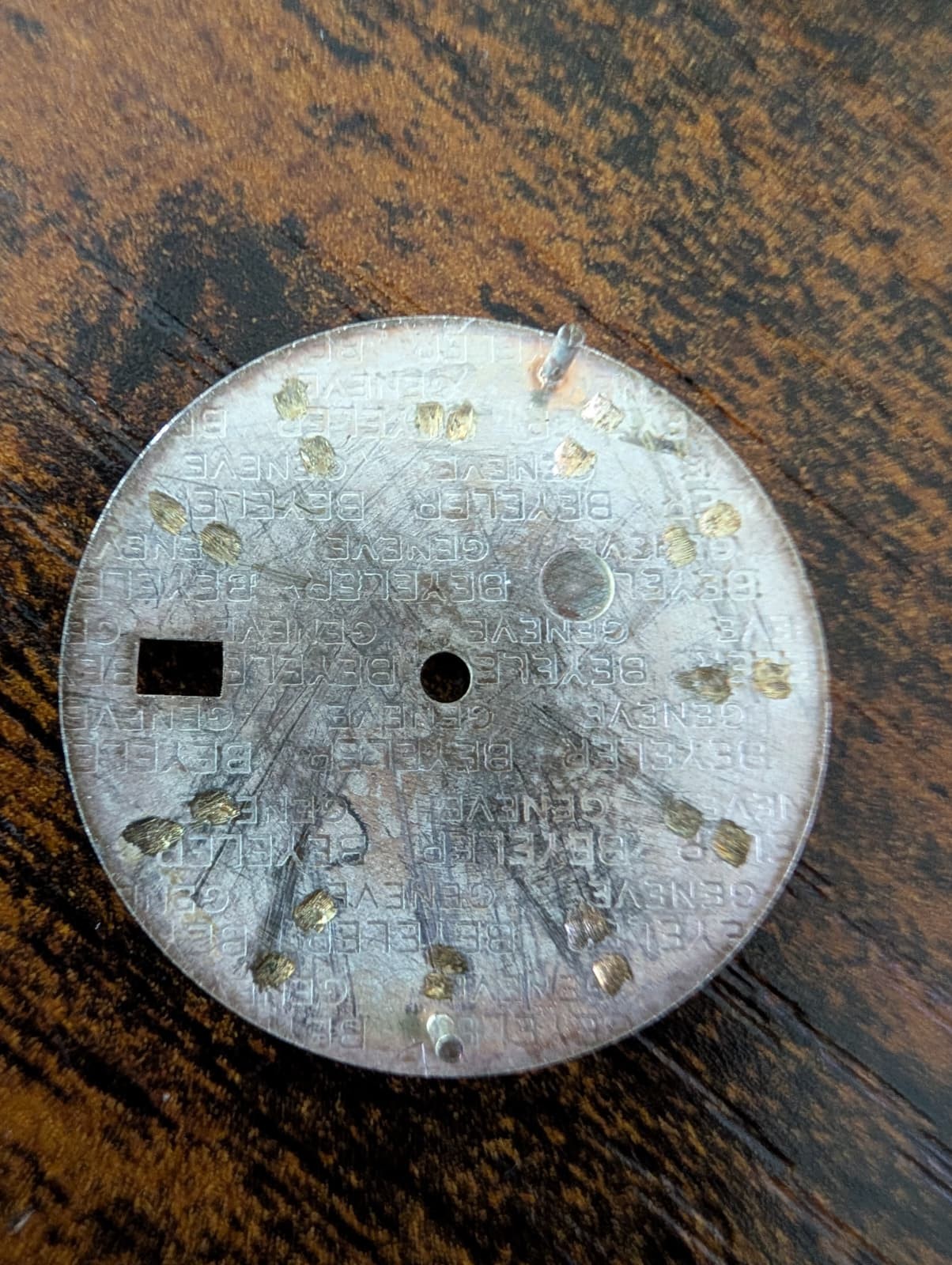 ROLEX OYSTER PERPETUAL DATE 1501 SILVER STICK DIAL – POOR CONDITION