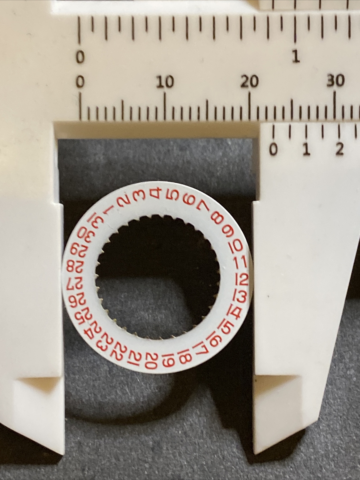 Wrist Watch White date disc Movement Replacement part
