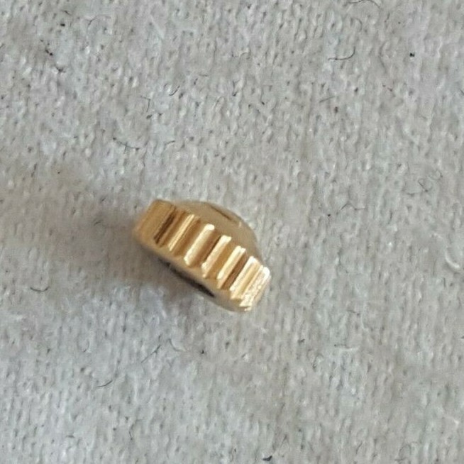 RADO Water Resistant Gold Plated Crown Part Number 48-596