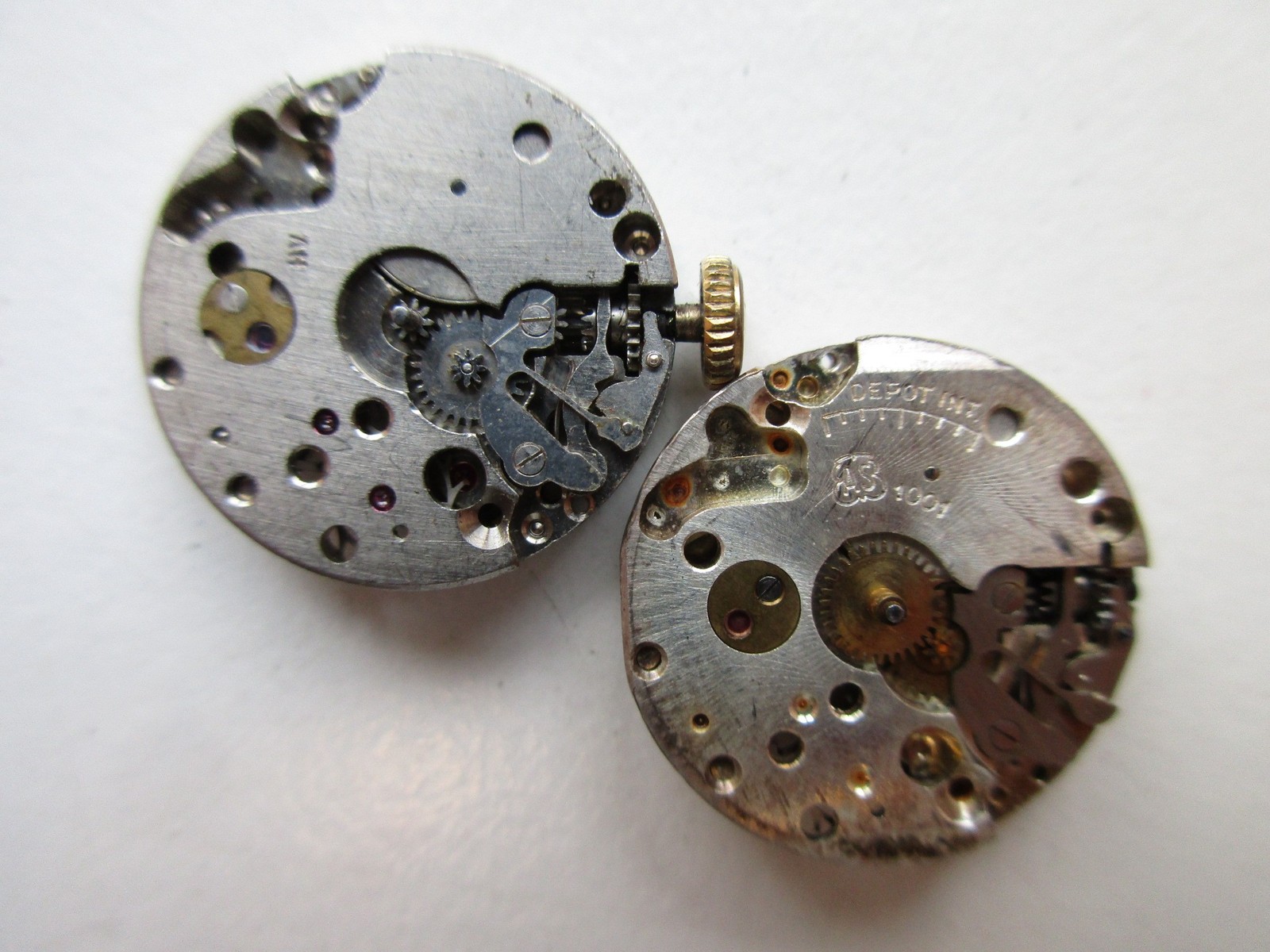 AS A. Schild cal. 1001 Swiss watch movement – running