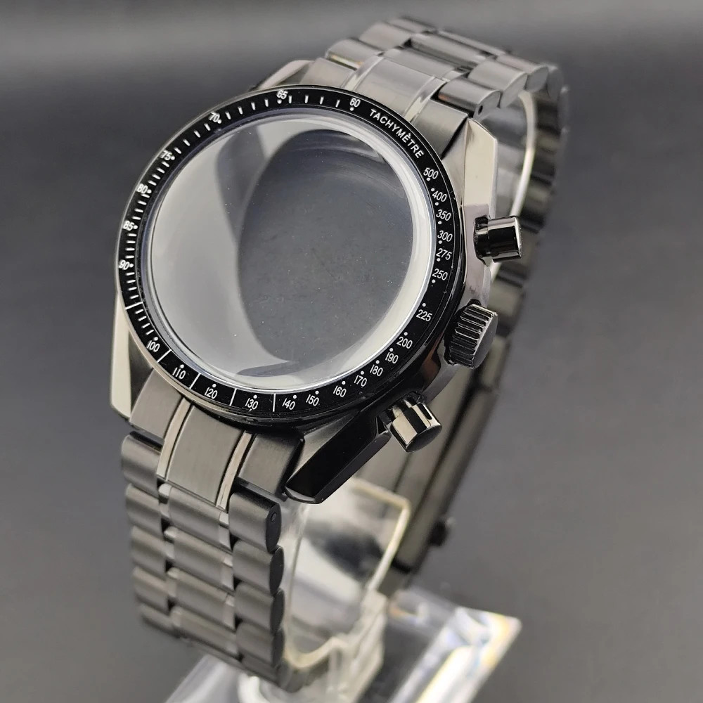 New 39.7mm Watch Stainless Steel Moon Back Cover Case FIT VK63 Movement Case