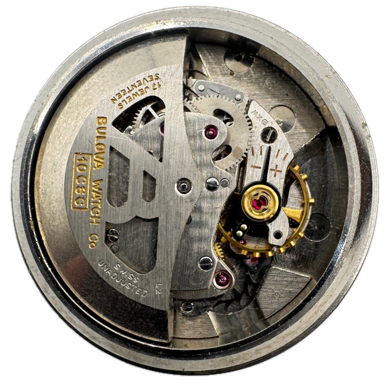 Vintage 28.5mm Bulova 10 CSC 17 Jewel Automatic Men’s Wristwatch Movement Swiss