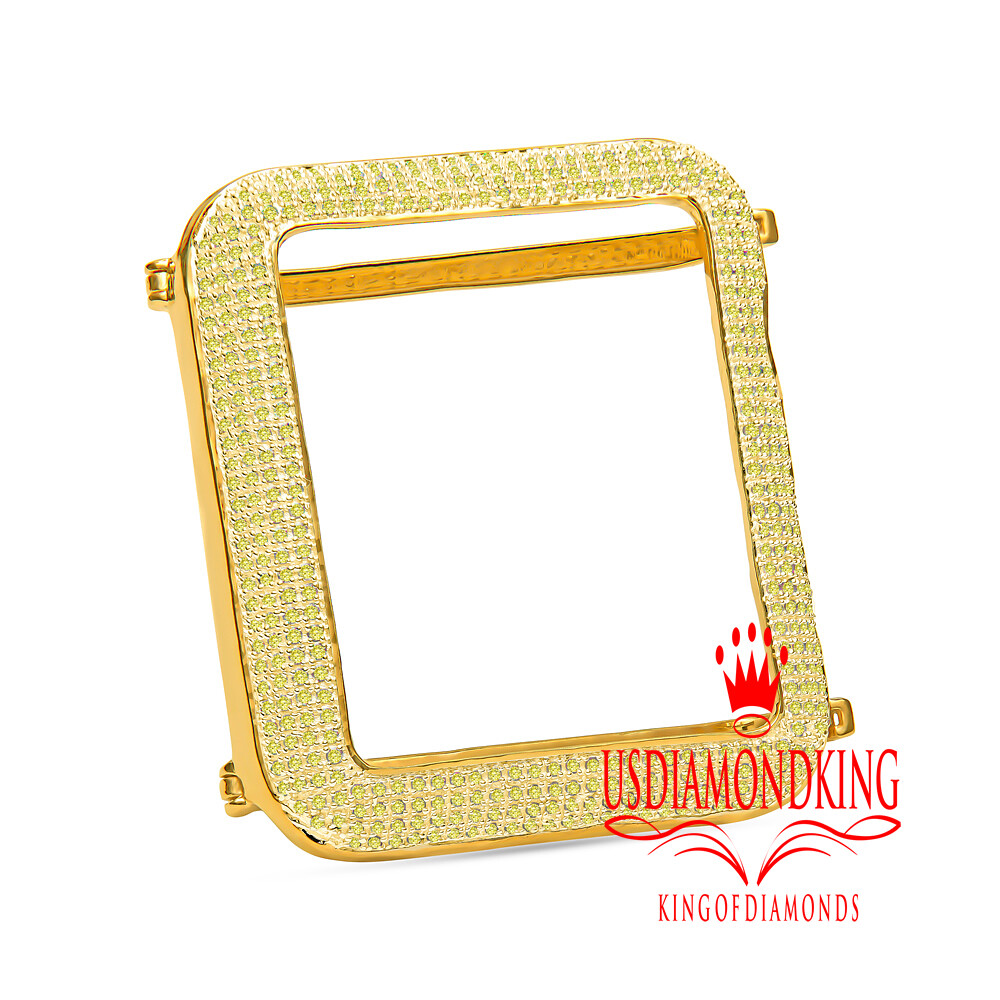 Real Genuine Diamond Series # 1 Apple Watch Cover Case 42MM Sport Bezel 1.50 Ct.
