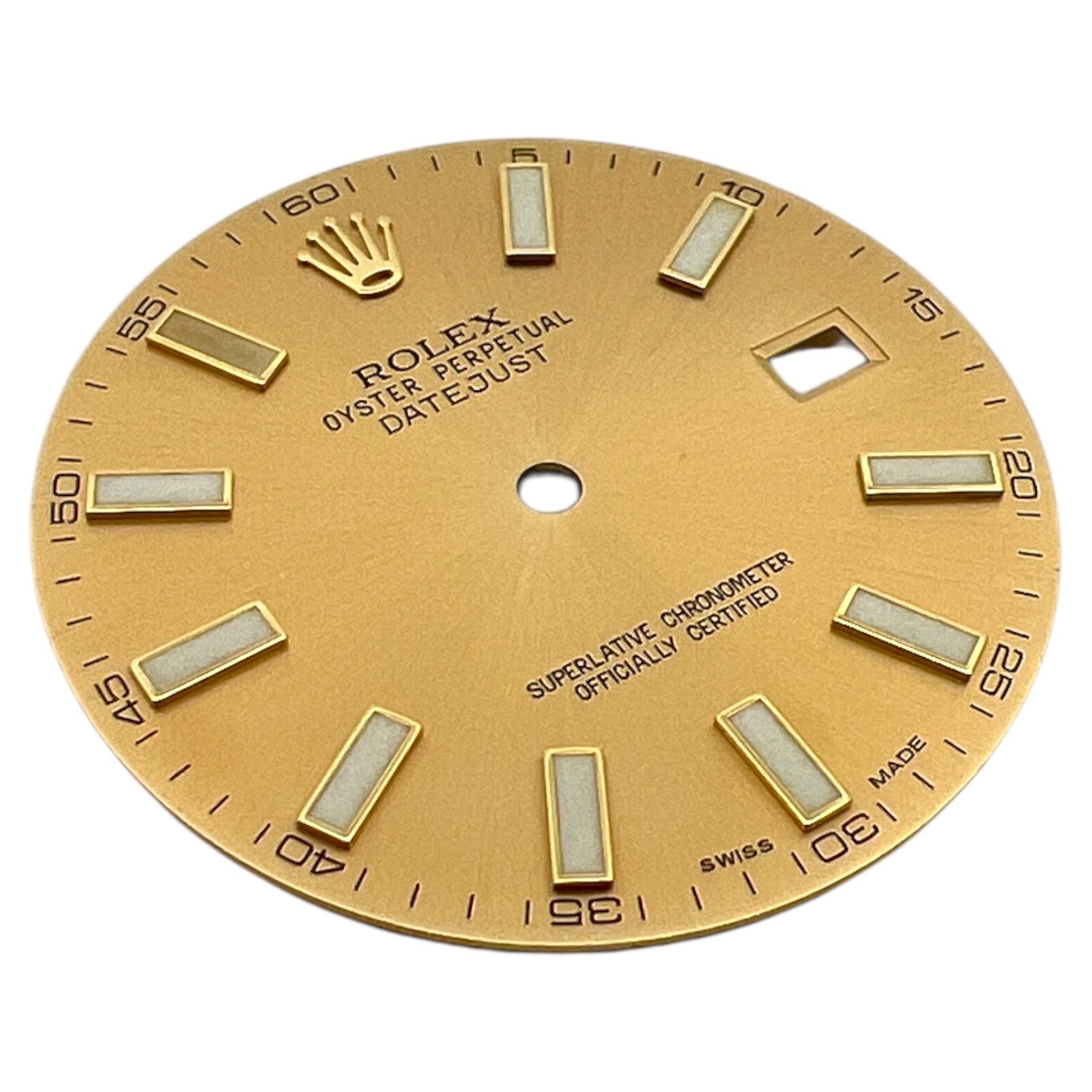 Genuine Rolex Oyster Perpetual Datejust 41mm Dial Champagne Gold 116333