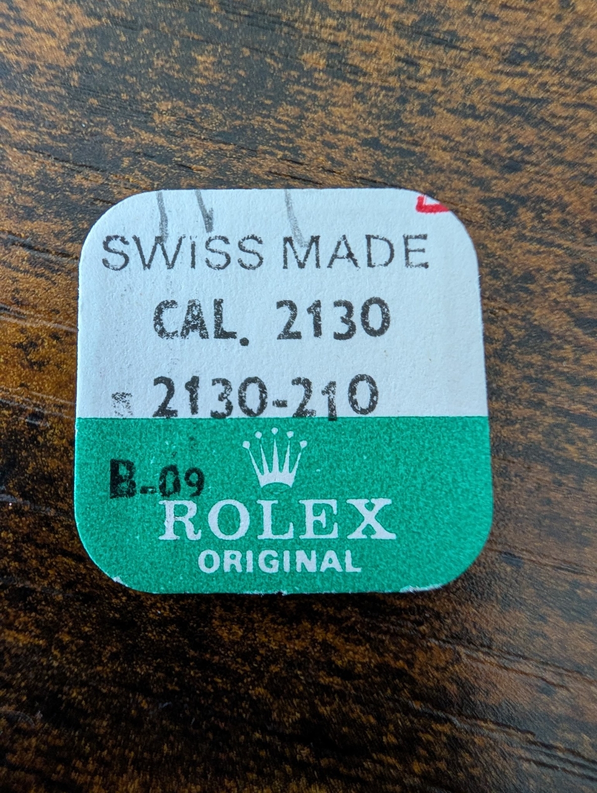 ROLEX-CROWN WHEEL-FACTORY SEALED-CAL 2130 PART 2130-210