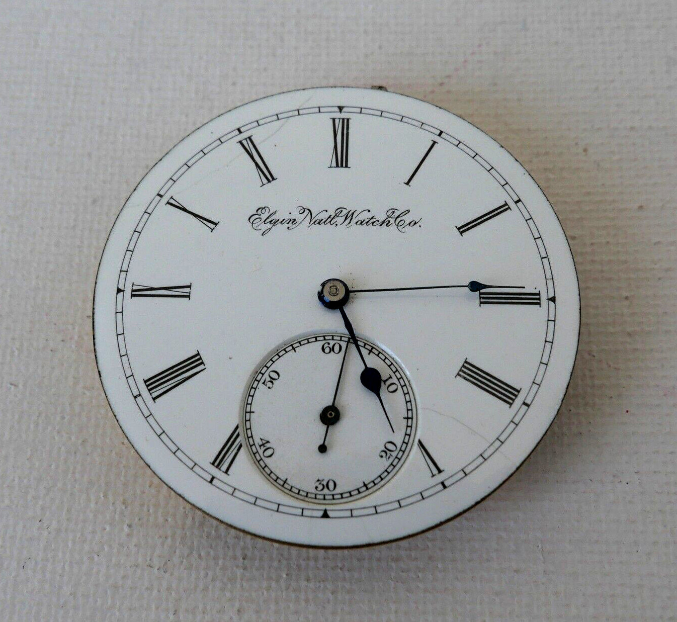 1895 Antique Elgin National Watch Co. 16S 7Jewels Pocket Watch Movement Running