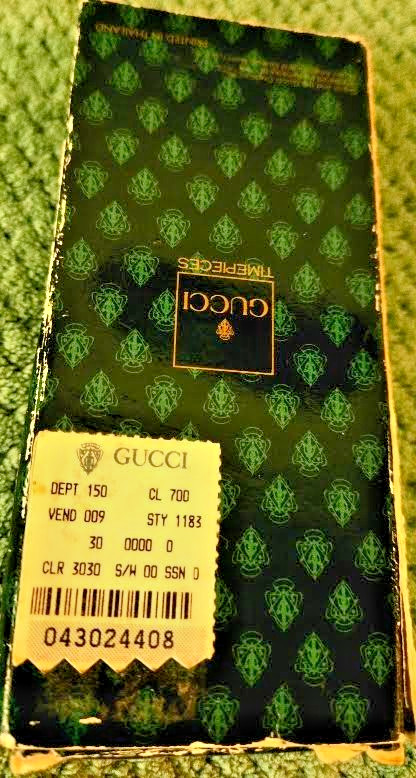 VTG Rare 1980’s Gucci Bezel watch New Old StockNOS Bezel Box Tag Swiss