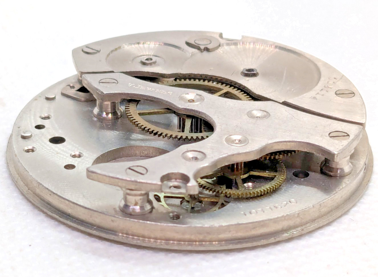 Vintage 40mm Pocket Watch Movement 116114 Crafts Jewelry Watch Parts Unbranded