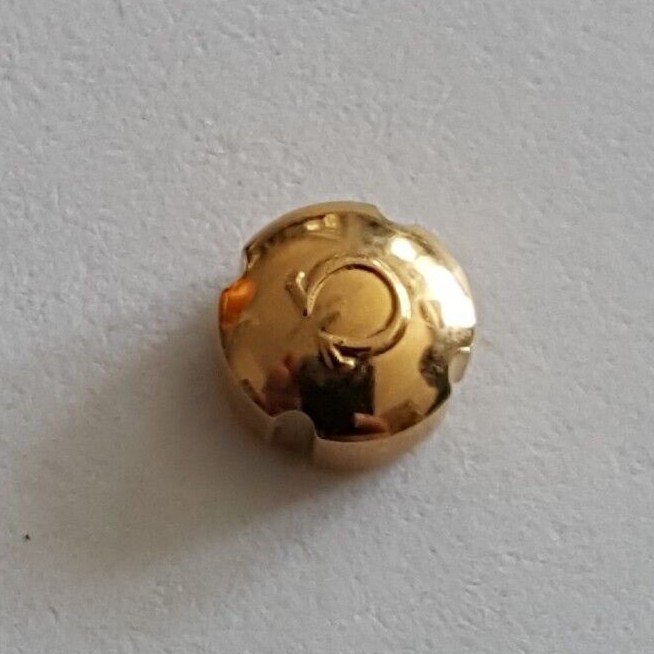 Omega Water Resistant Gold Plated Crown Part Number 42023