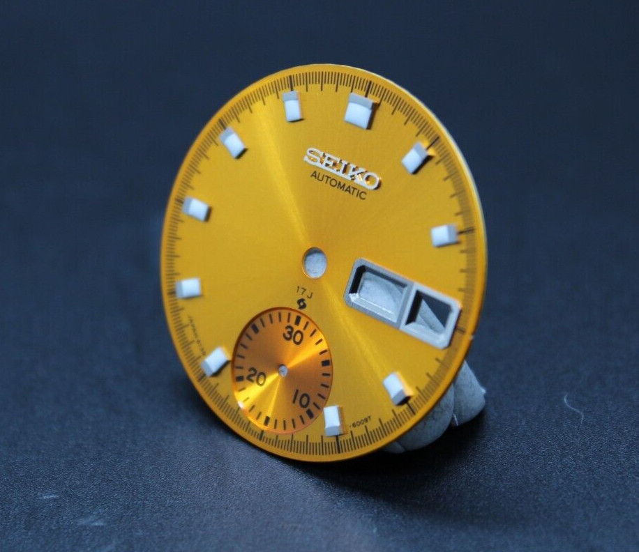 17J Yellow Dial for Vintage Seiko Chronograph 6139-6005 6139-6002 6139-6009