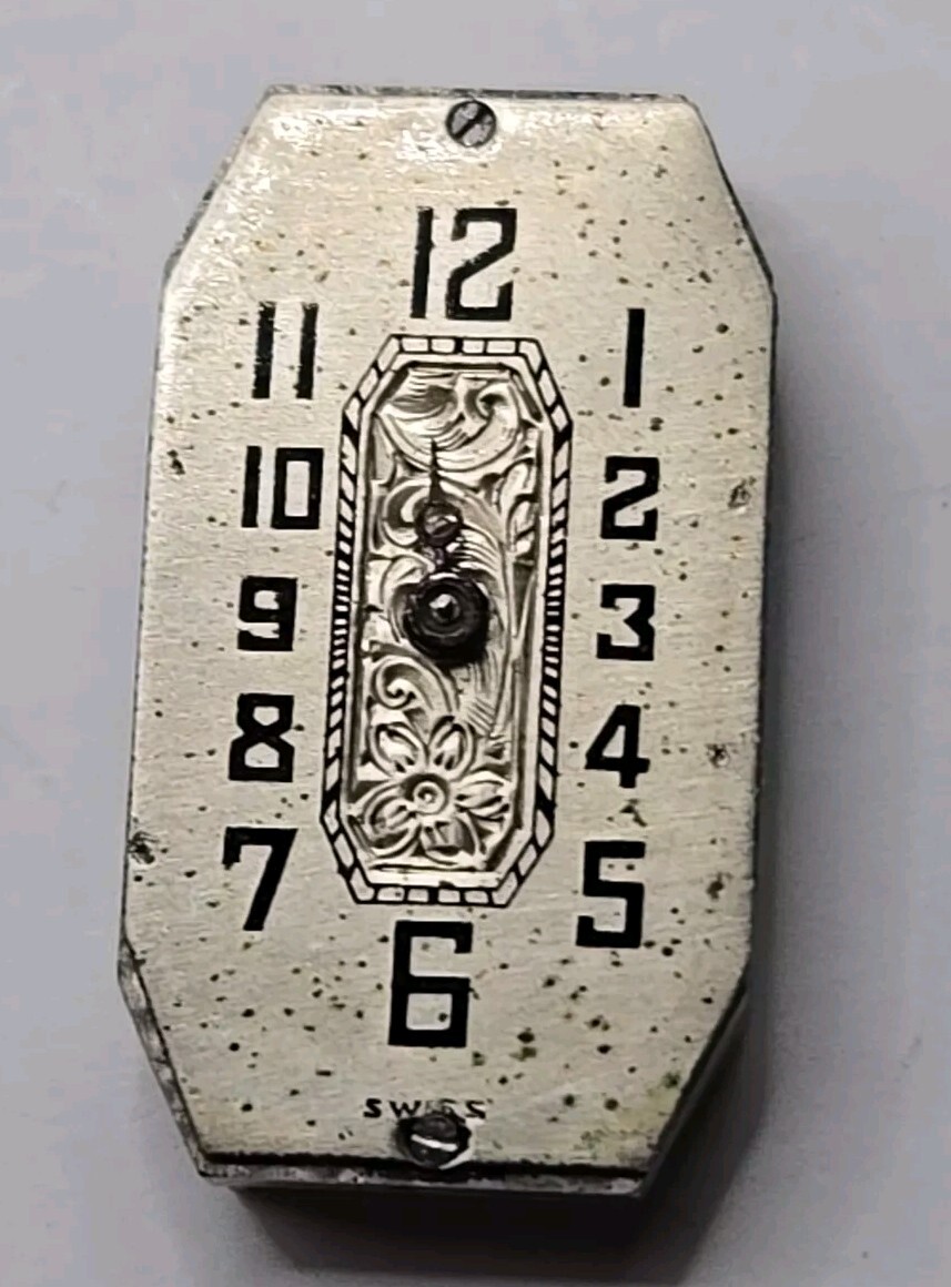 Rare 1920s Elin 18J 4 Adj High Grade Ladies Watch Movement 13mmx24mm