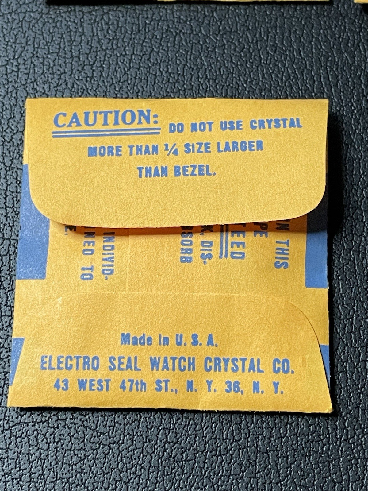 x3 NOS Electroglas Electro-Seal Round Lenille ES-22 3/4 1.068 Watch Crystals